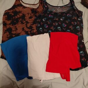 No Boundaries Women's Tank Tops - Brown, Black, Blue, White, Red